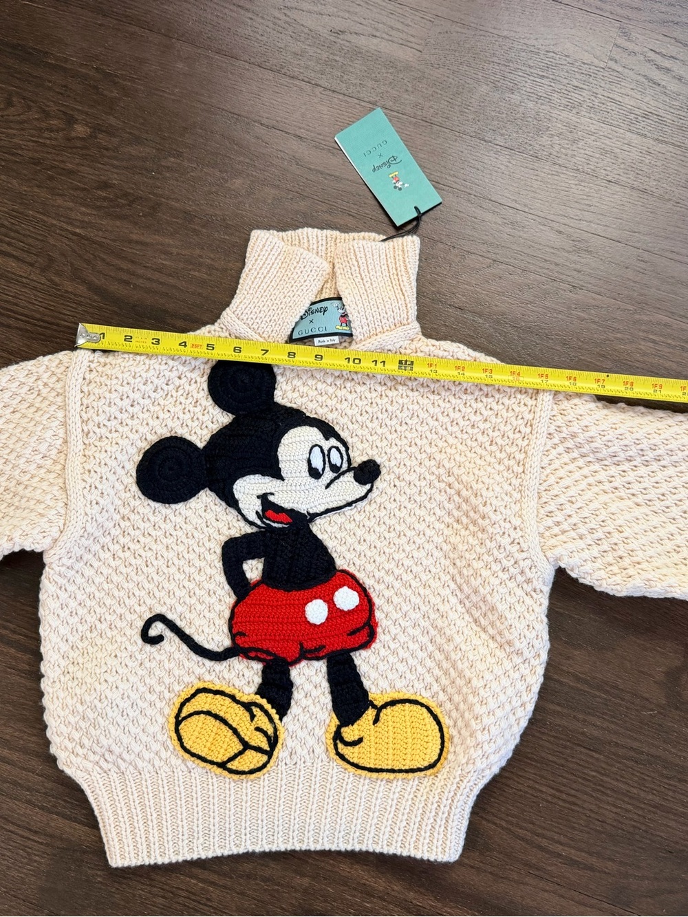 Gucci Mickey Mouse Disney Embroidered Sweater Sz XXS NEW!!! RARE!!! - Picture 9 of 10